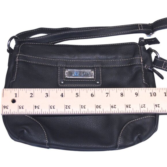 Rosetti Black Crossbody Purse Gently PreOwned Condition Great bag! 10x8x2.5 - Picture 2 of 9